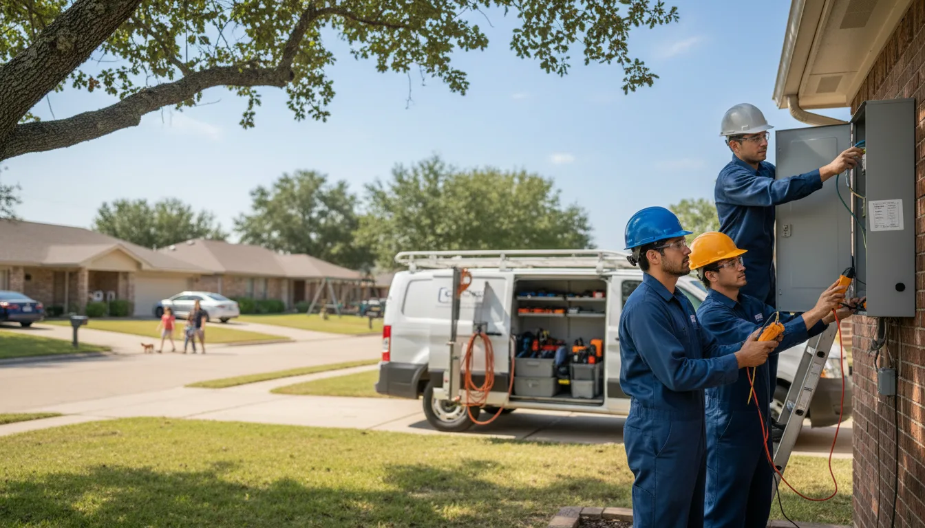 Certified electrician providing emergency electrical services in Calera, AL
